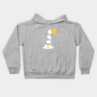 Food Fight - Cheese vs Egg. Kids Hoodie